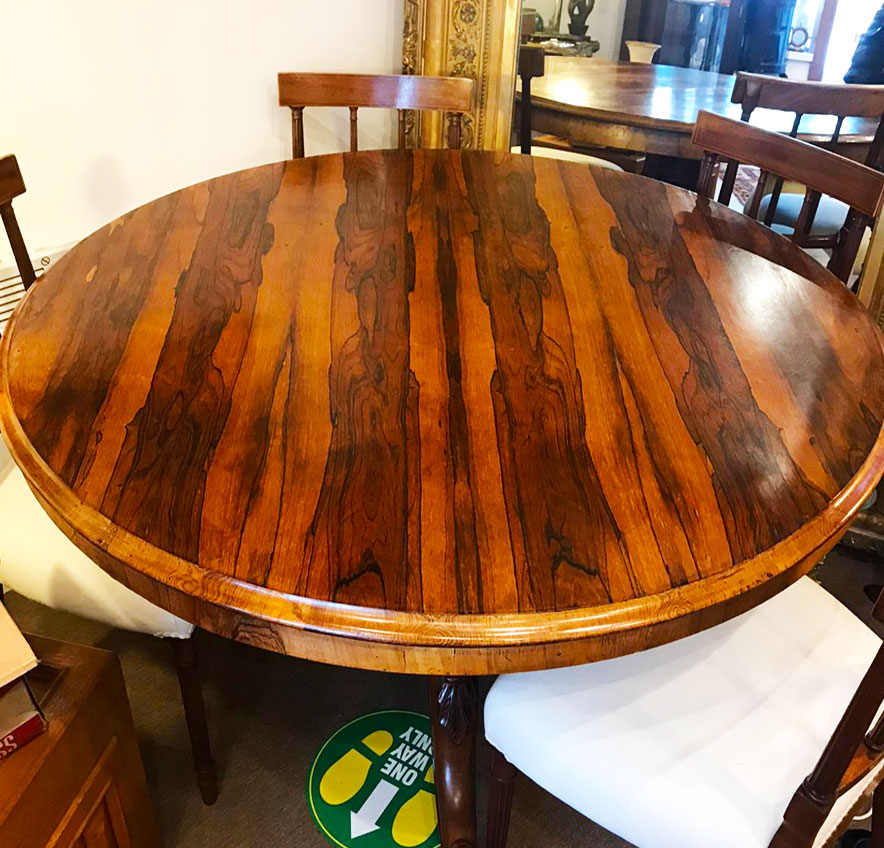 Antique Rosewood Victorian Tilt Top Table 
