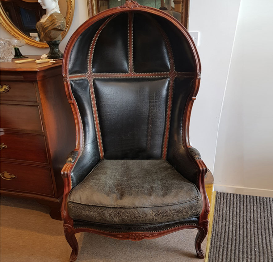 Leather Hall Porters Chair (SOLD)