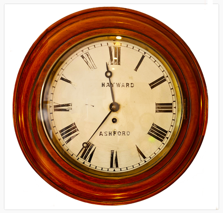 Antique Fusee Wall Clock Ashford
